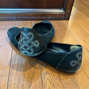 Diane Von Furstenberg Black Flats GUC